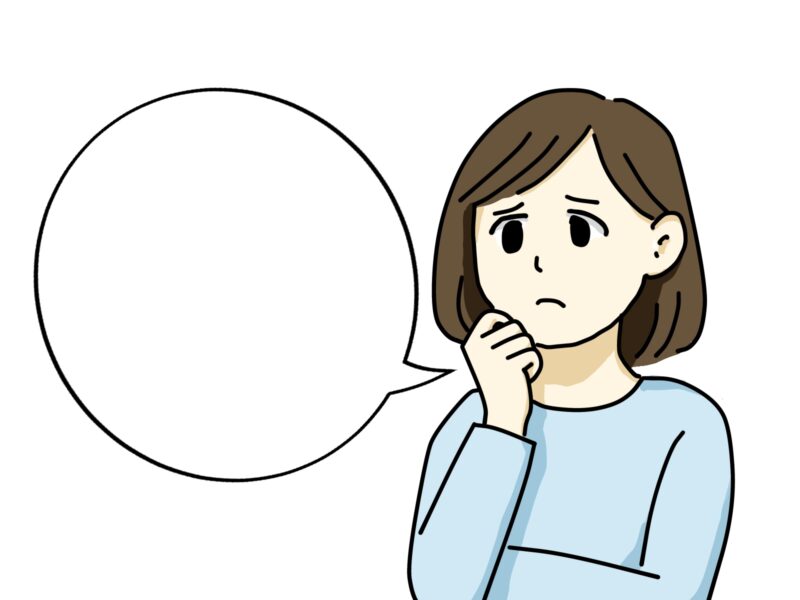 ブログ挿絵イラスト(フリー素材) 11 吹き出し女性