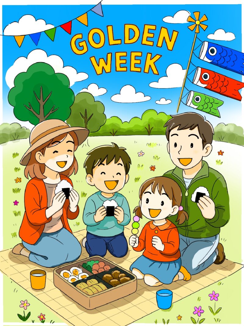 ゴールデンウィーク・こどもの日イラスト(フリー素材) 3 ゴールデンウイーク