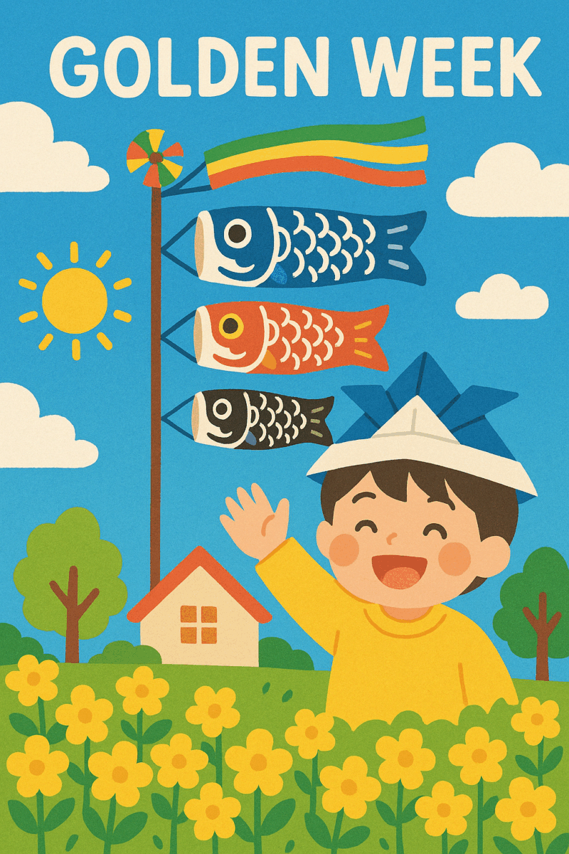 ゴールデンウィーク・こどもの日イラスト(フリー素材) 7 子どもの日PNG