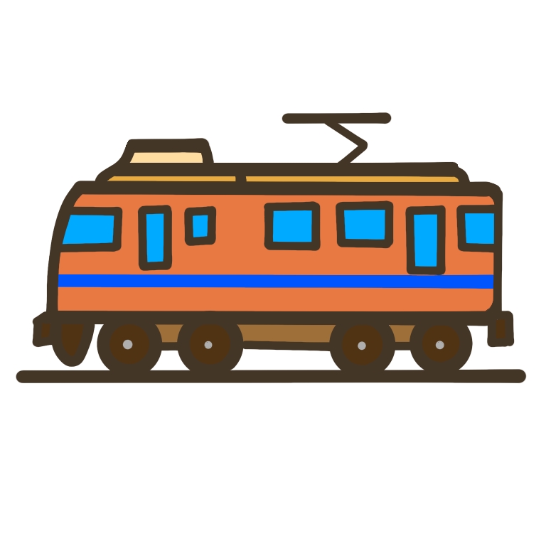 ゴールデンウィーク・こどもの日イラスト(フリー素材) 8 電車JPEG