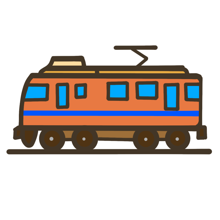 ゴールデンウィーク・こどもの日イラスト(フリー素材) 9 電車PNG