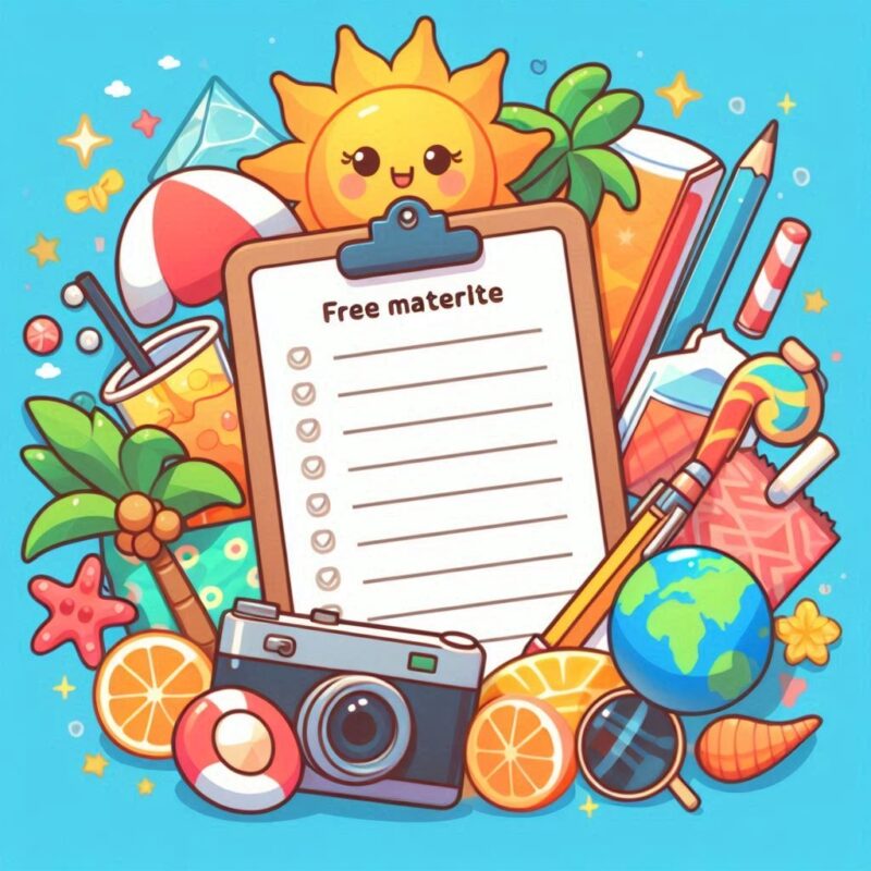 夏休み自由研究に使える!手書き風テンプレート【PDF&画像ダウンロード無料】2025年対応 3 夏休みの自由研究で使えるテンプレートページのアイキャッチ画像
